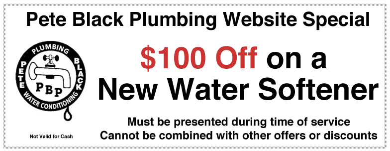 $100 off a new water softener coupon